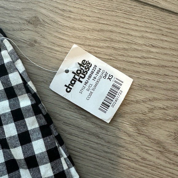 HIGH WAISTED GINGHAM SKIRT - Picture 2 of 7